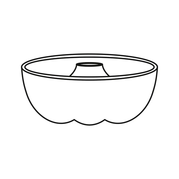 Pastel de hojalata utensilio de cocina — Vector de stock
