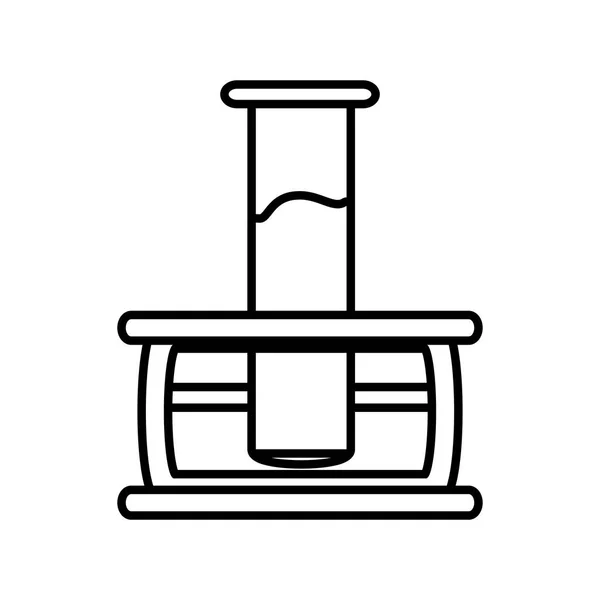 Tube test in baker icon — Stock Vector
