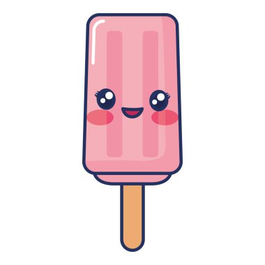 Kawaii buz Lollipop simgesi