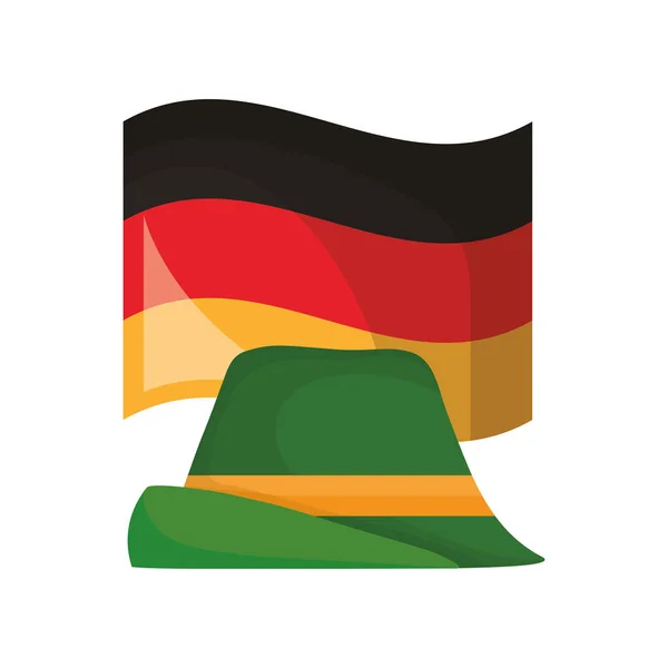 Niemiecka flaga Design — Wektor stockowy