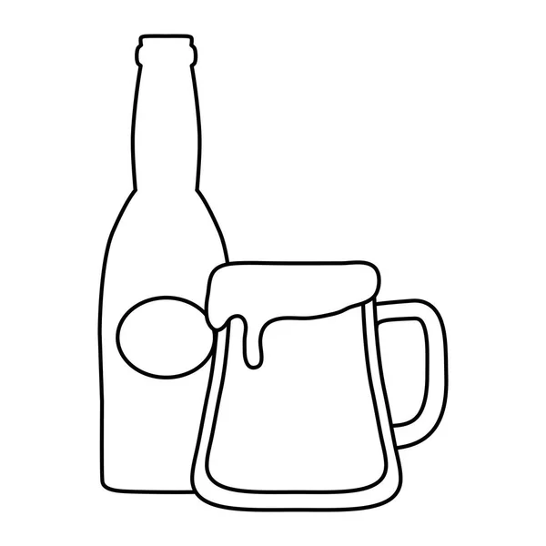 Cerveza bebida diseño — Archivo Imágenes Vectoriales