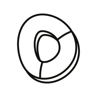 Beyaz arka planda özetlenen sayı