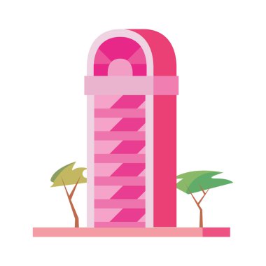 ağaçlar ile şehir bina peyzaj kentsel