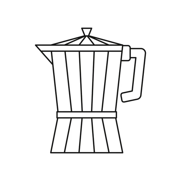 Coffee maker utensil kitchen — Stock Vector