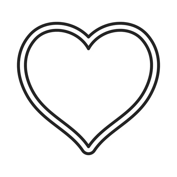 Ikonbild för hjärtat — Stock vektor