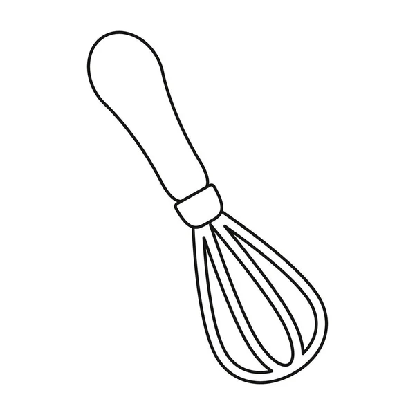 Batidor utensilios de cocina cubiertos — Archivo Imágenes Vectoriales