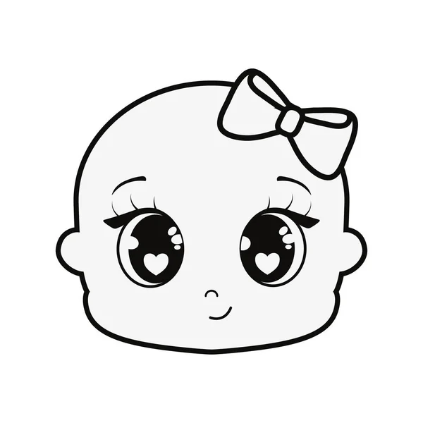 Babydesign für Mädchen — Stockvektor