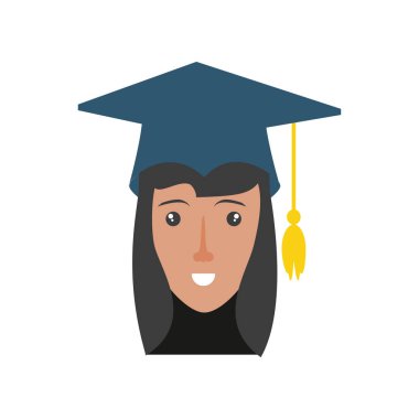 Genç kadın başkanı mezun oldu