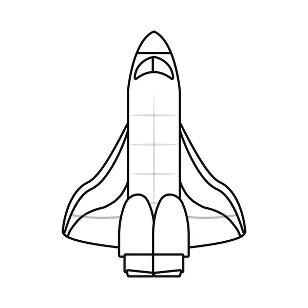 Astronomía cohete espacial misión — Vector de stock