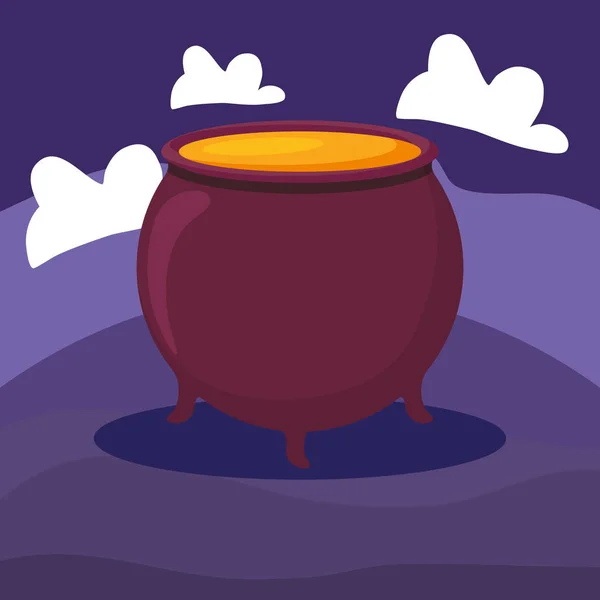 Conception de pot de potion — Image vectorielle