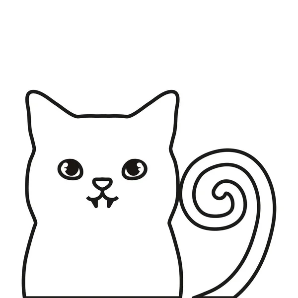 Imagen icono gato — Vector de stock