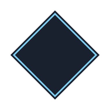 Beyaz arka plan üzerinde kalkan süsleme