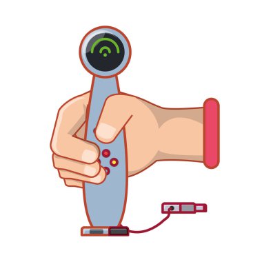 video oyunu için joystick ile el