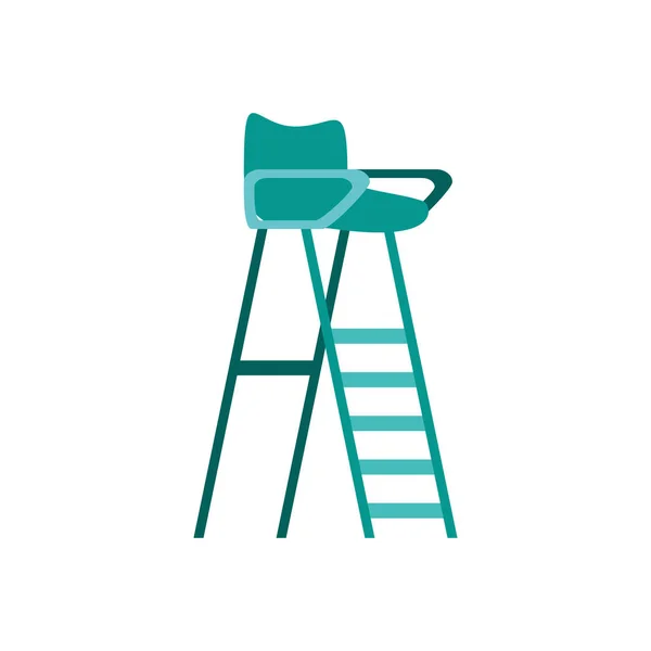 Tennis referee tower chair icon — Stock Vector