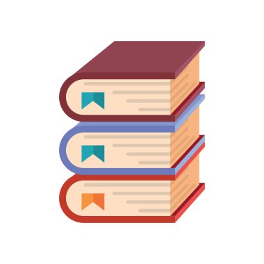 Okul yığın kitaplar beyaz arka plan