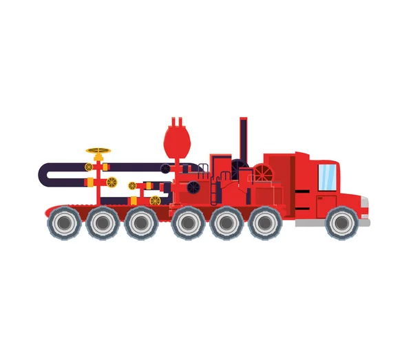 Truck for transportation petroleum — Stock Vector