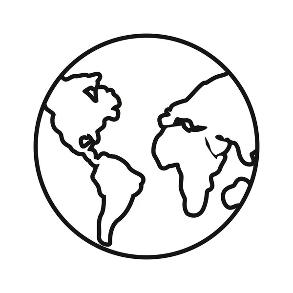Карта мира на белом фоне — стоковый вектор