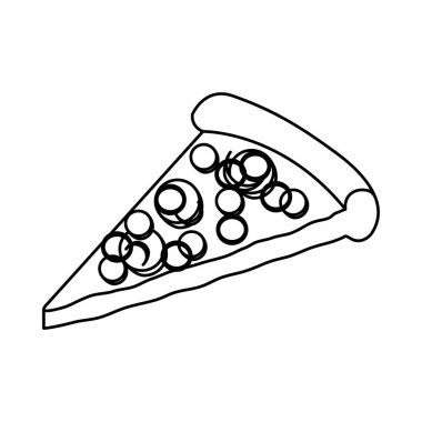 dilim pizza Fast gıda sağlıksız simge