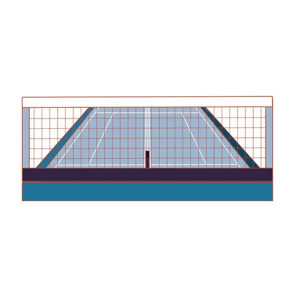 tennis sport court icon