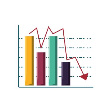 aşağı ok ile barlarda istatistiksel grafik