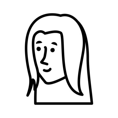 Genç kadın avatar karakter Başkanı