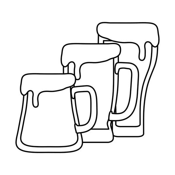 Bira içecek tasarım — Stok Vektör