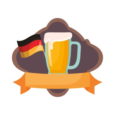 Almanya bayrak bardak bira cam