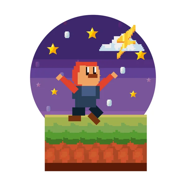 Pixel jeu vidéo — Image vectorielle