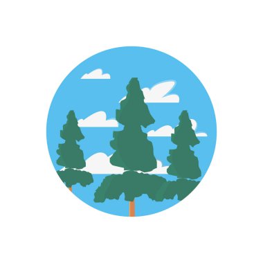 ağaçlar bulutlar gökyüzü manzara orman