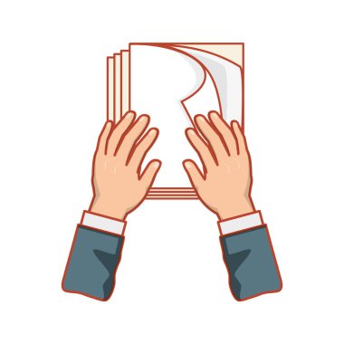 belgeler dosya yalıtılmış simgesi ile eller