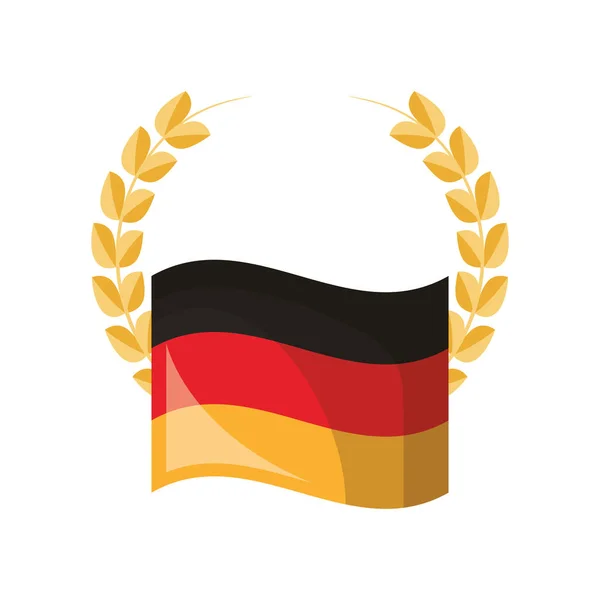 Design drapeau allemand — Image vectorielle