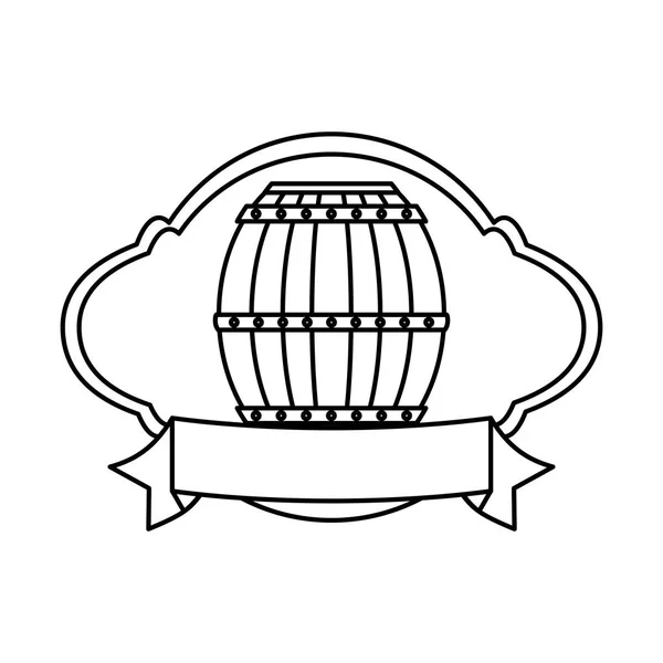 Diseño de barriles de madera — Archivo Imágenes Vectoriales
