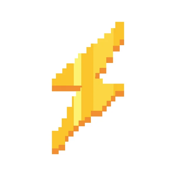 Pixel gry wideo Thunderbolt — Wektor stockowy