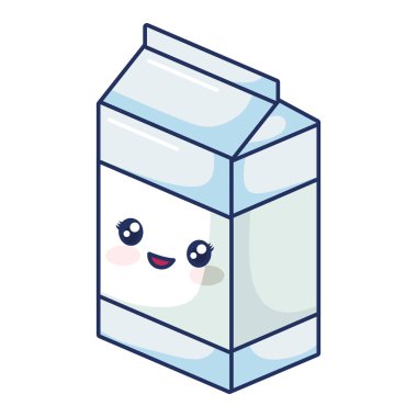 Kawaii süt kutusu simgesi