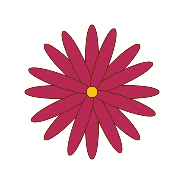 Flor china icono natural — Vector de stock