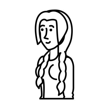 genç atletik kadın avatar karakter