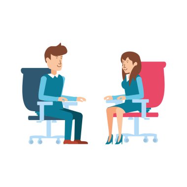 iş çift sandalye ofiste oturan