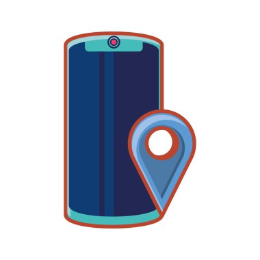 İşaretçi konumu ile akıllı telefon