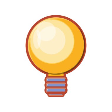 Ampul Işık izole simgesi
