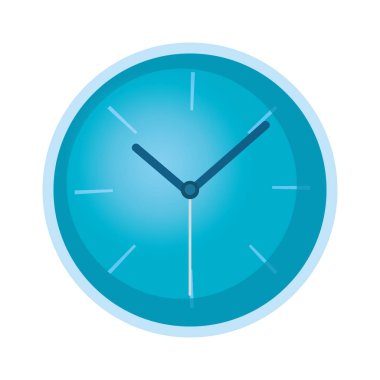 Beyaz arka plan üzerinde yuvarlak saat aksesuar