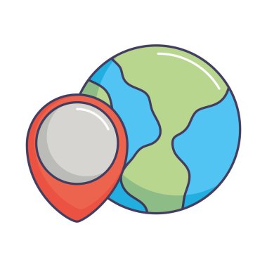 dünya gezegen konum işaretçisi harita