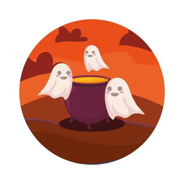 Halloween Duch projekt — Wektor stockowy
