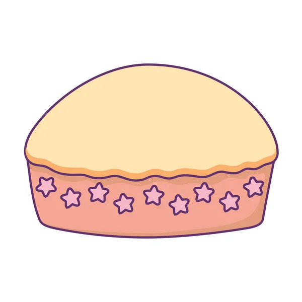 Icono de pastel de cumpleaños — Vector de stock