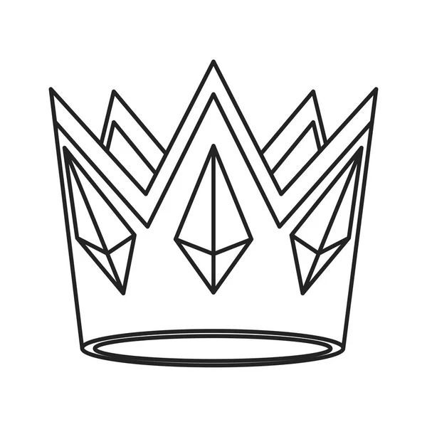 Crown ikonbild — Stock vektor