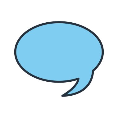 Beyaz arkaplanda konuşma balonu