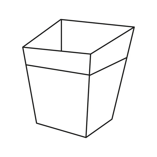 Anahat karton kutu açık — Stok Vektör