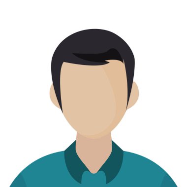 beyaz zemin üzerine adam portresi