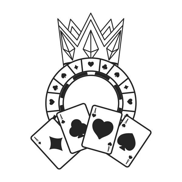 Casino roulette design — Stock Vector