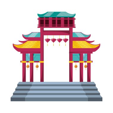 Çince Portal izole simgesi