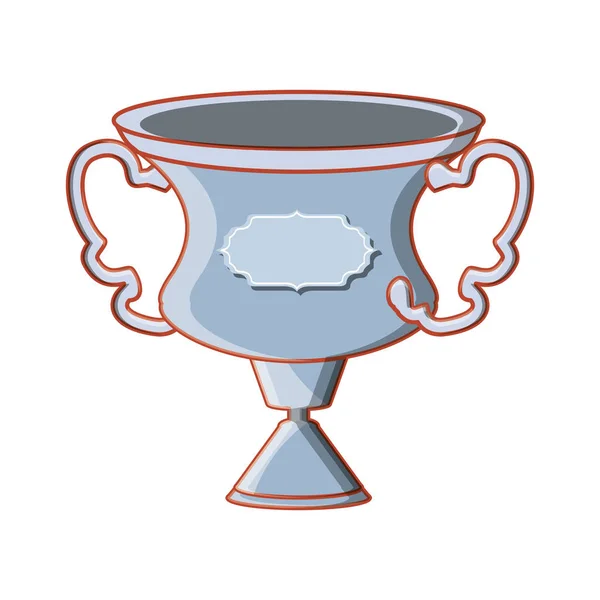 Trofeo premio taza aislado icono — Archivo Imágenes Vectoriales